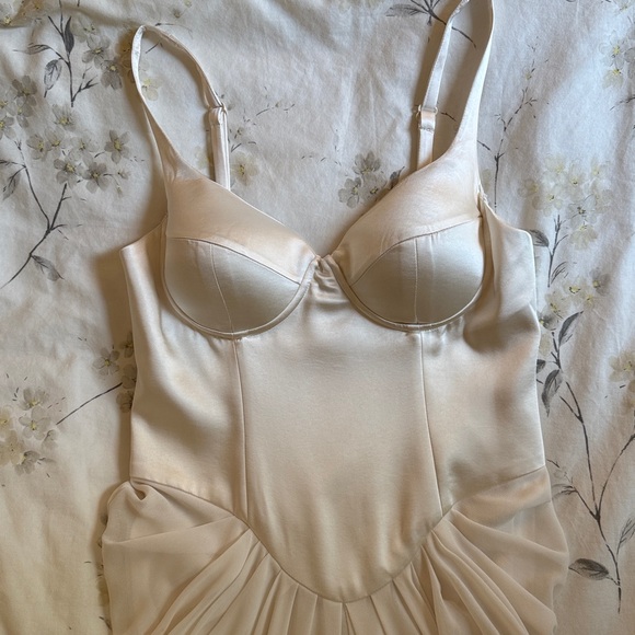 Meshki Leila Satin Corset Dress - Ivory - Picture 5 of 7